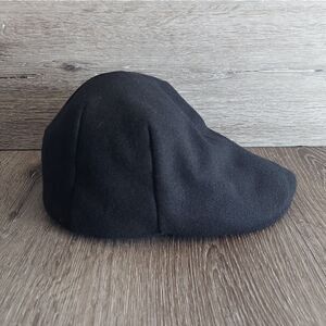 Weatherproof Vintage Black Newsboy Gatsby Cabbie Painter Cap Size M/L